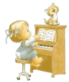 fillette et piano 