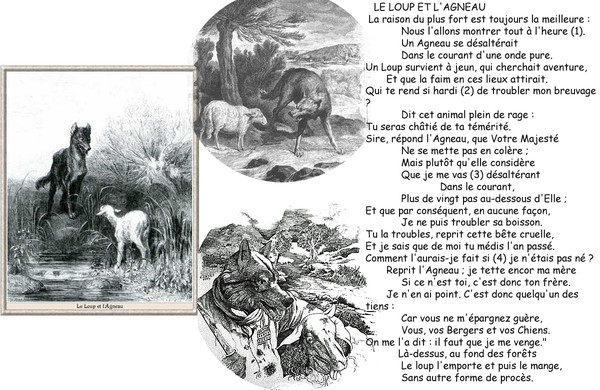 Fable De La Fontaine : Le Loup Et L'agneau